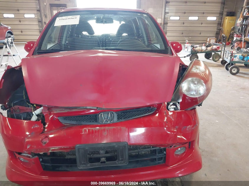 2008 Honda Fit Sport VIN: JHMGD38698S067322 Lot: 39669969