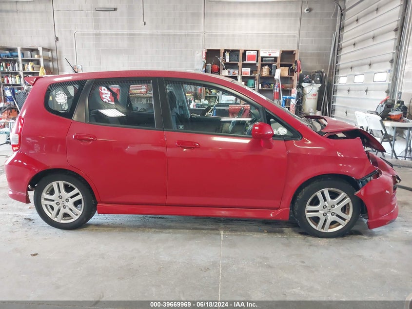 2008 Honda Fit Sport VIN: JHMGD38698S067322 Lot: 39669969