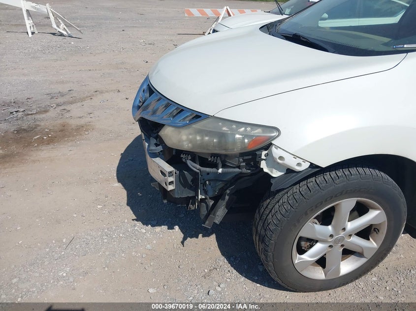 2010 Nissan Murano Sl VIN: JN8AZ1MU3AW011591 Lot: 39670019