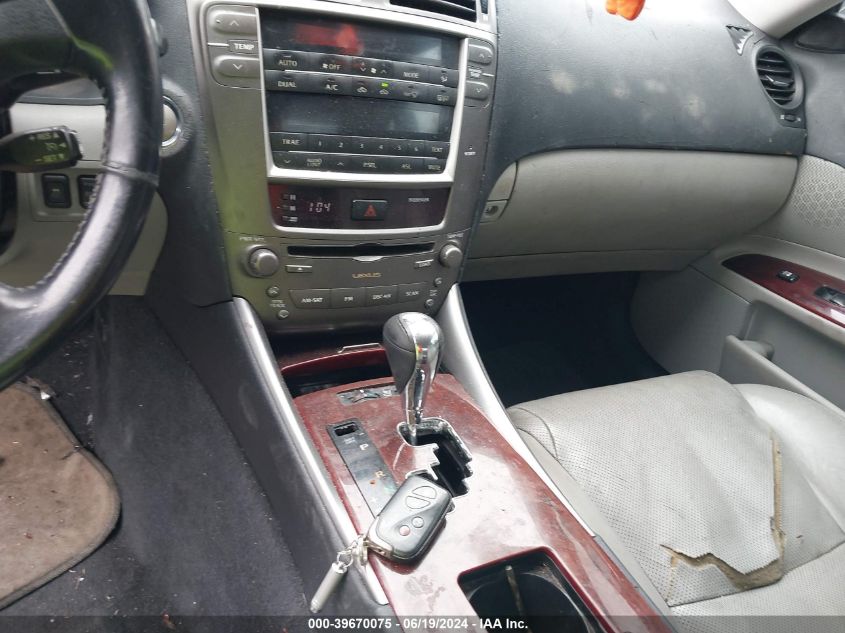 2007 Lexus Is 250 VIN: JTHBK262775026095 Lot: 39670075