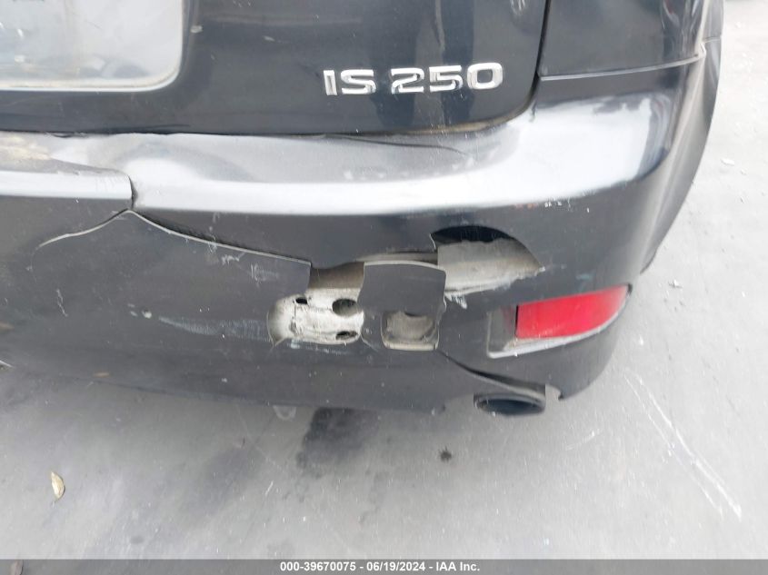2007 Lexus Is 250 VIN: JTHBK262775026095 Lot: 39670075