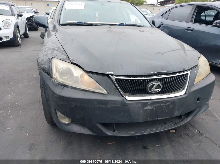 2007 Lexus Is 250 VIN: JTHBK262775026095 Lot: 39670075