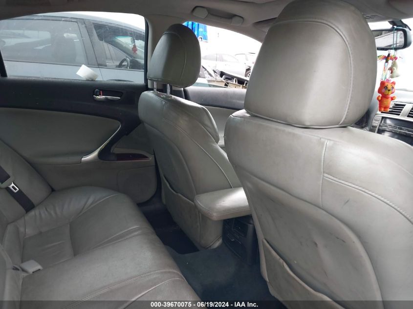 2007 Lexus Is 250 VIN: JTHBK262775026095 Lot: 39670075