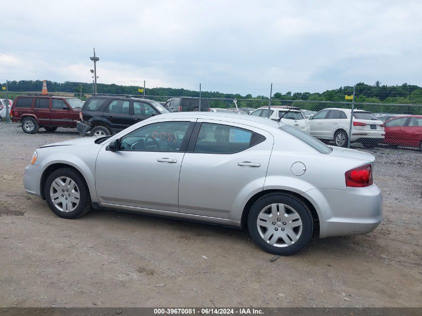 2012 Dodge Avenger Se VIN: 1C3CDZAB3CN142148 Lot: 39670081