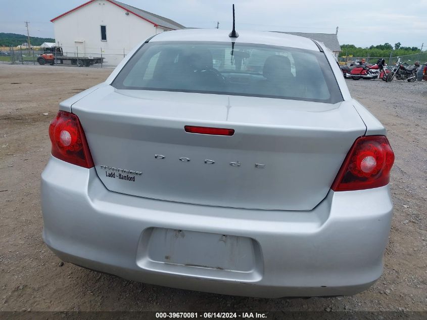 2012 Dodge Avenger Se VIN: 1C3CDZAB3CN142148 Lot: 39670081
