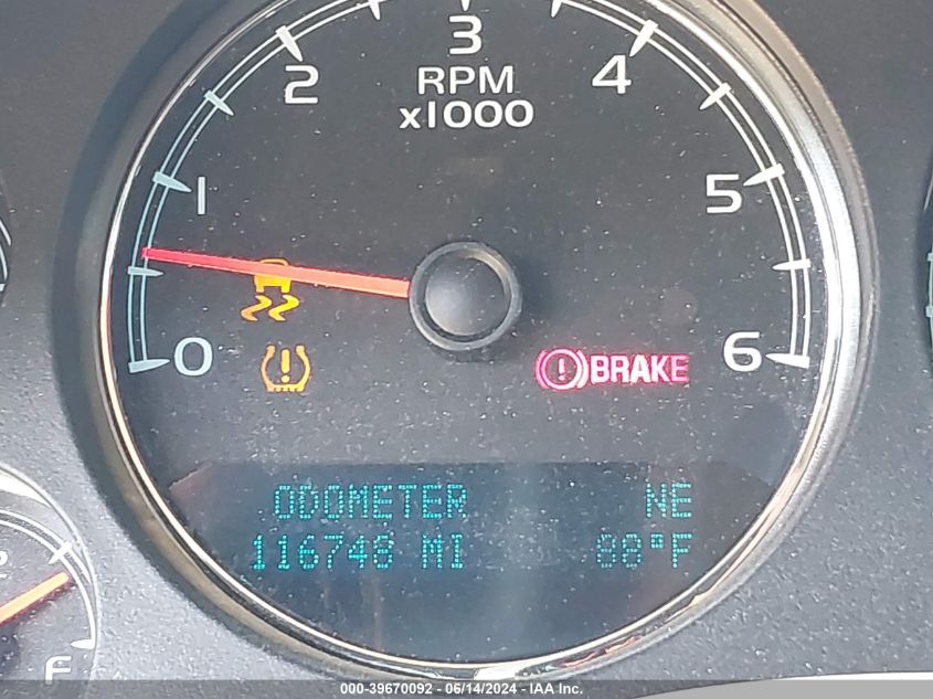 2013 Chevrolet Tahoe Ltz VIN: 1GNSCCE08DR361740 Lot: 39670092