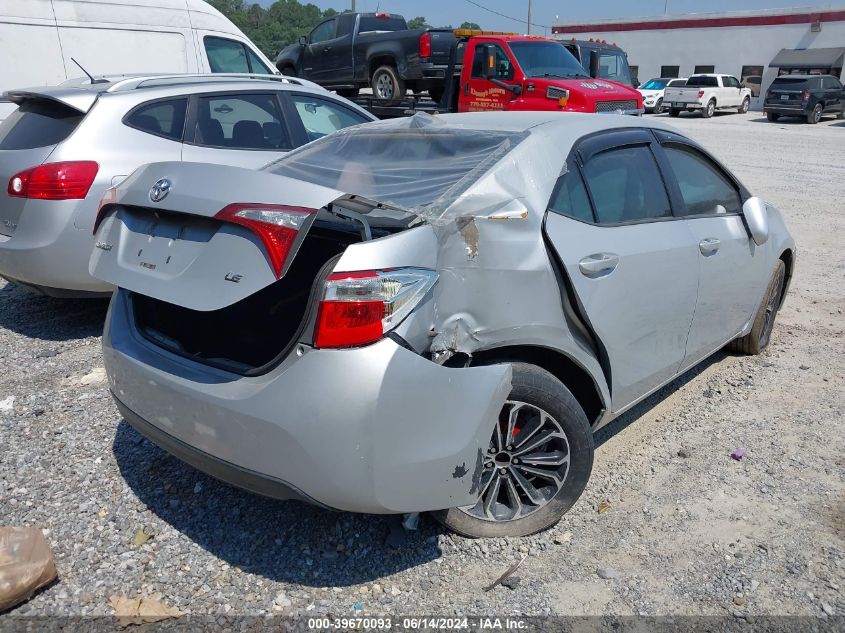 2015 Toyota Corolla Le VIN: 2T1BURHE9FC269243 Lot: 39670093