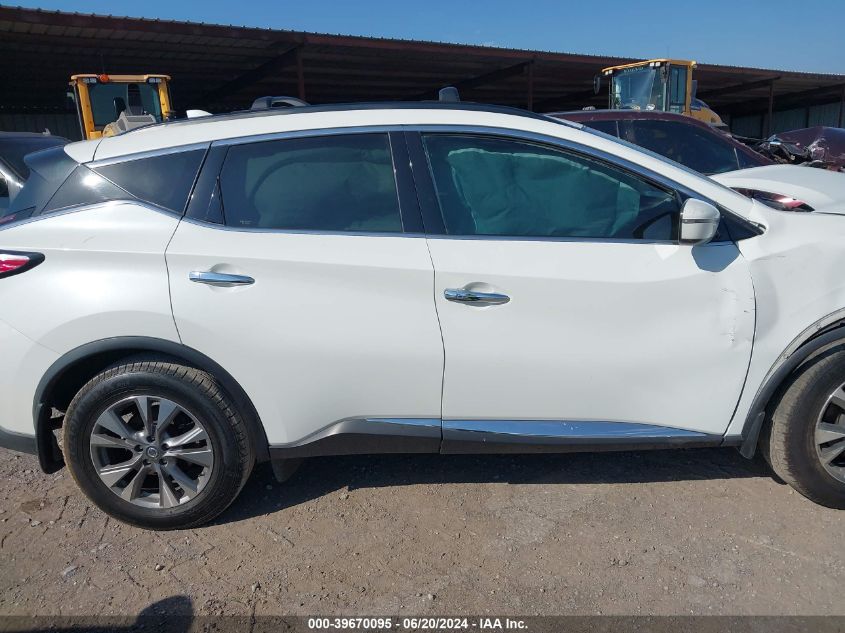 2017 Nissan Murano Sv VIN: 5N1AZ2MH6HN135337 Lot: 39670095