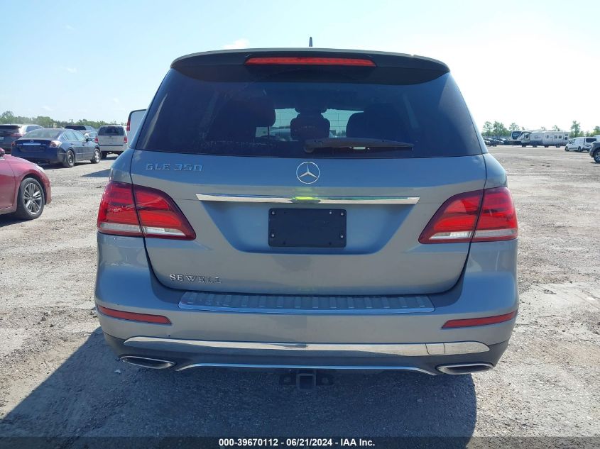 2016 Mercedes-Benz Gle 350 VIN: 4JGDA5JB1GA654419 Lot: 39670112