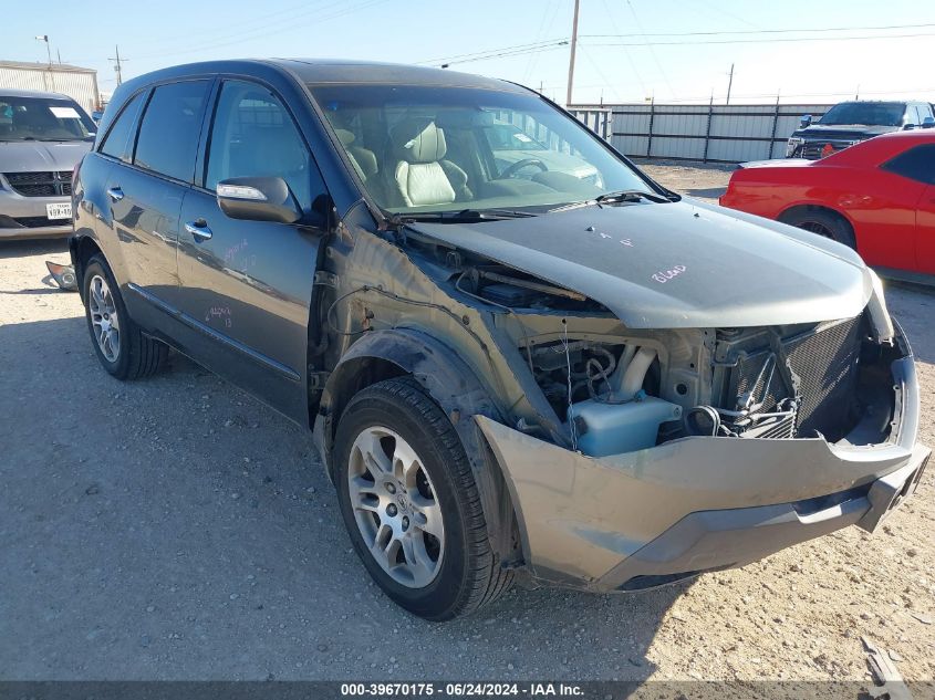 2008 Acura Mdx Technology Package VIN: 2HNYD28348H504926 Lot: 39670175