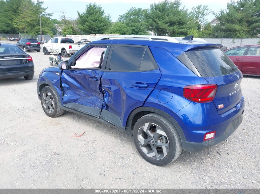 2021 Hyundai Venue Sel VIN: KMHRC8A38MU105031 Lot: 39670207