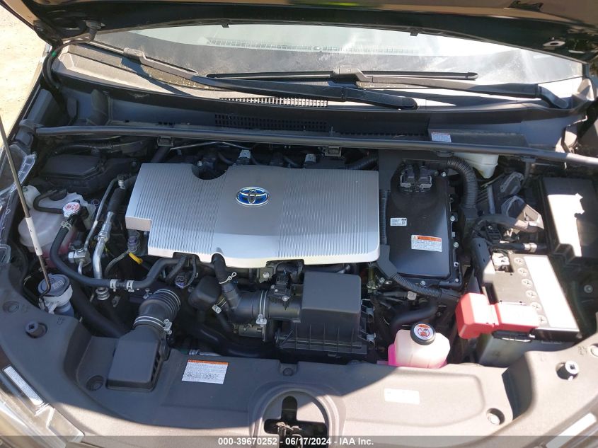 2022 Toyota Prius Le VIN: JTDKAMFU0N3154575 Lot: 39670252