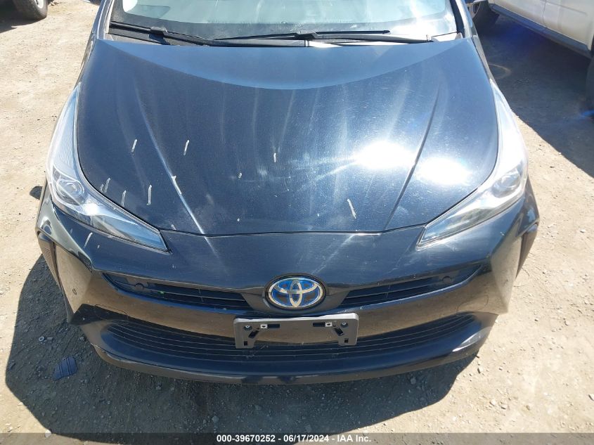 2022 Toyota Prius Le VIN: JTDKAMFU0N3154575 Lot: 39670252