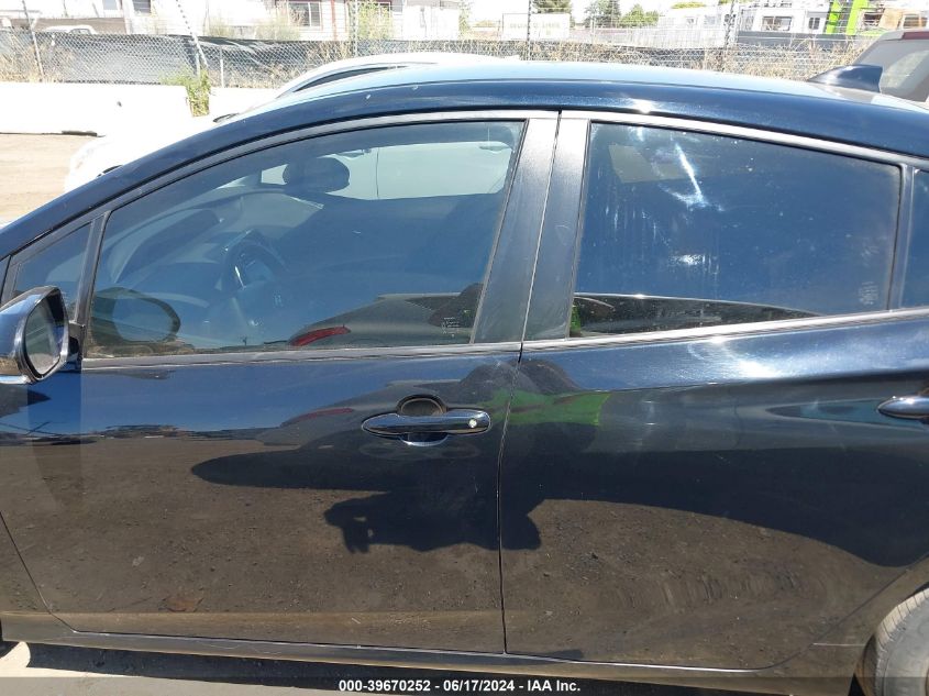 2022 Toyota Prius Le VIN: JTDKAMFU0N3154575 Lot: 39670252