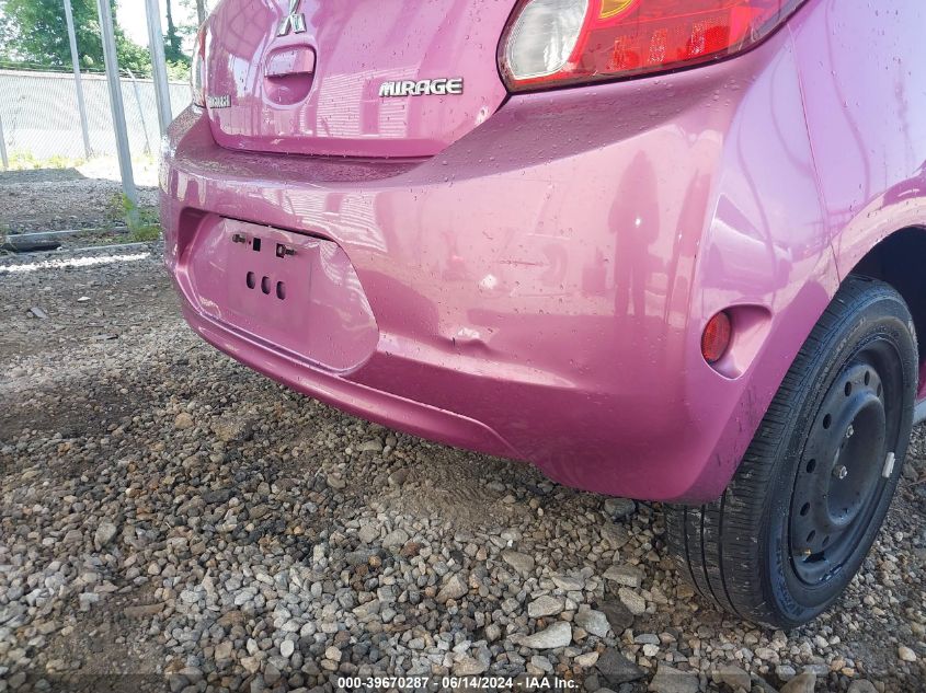 2015 Mitsubishi Mirage De VIN: ML32A3HJ4FH006773 Lot: 39670287