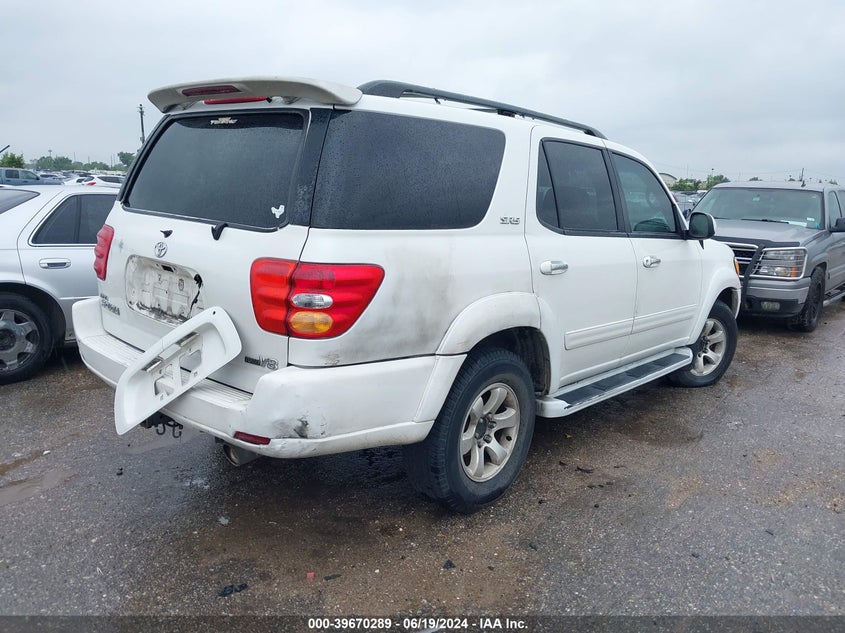 2004 Toyota Sequoia Sr5 V8 VIN: 5TDZT34A74S217406 Lot: 39670289