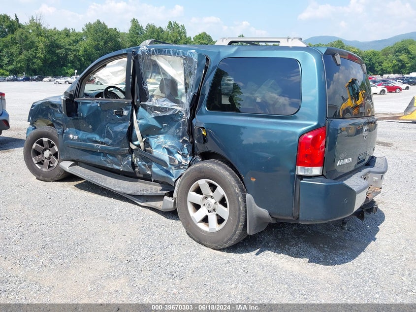 2005 Nissan Armada Le VIN: 5N1AA08B05N732609 Lot: 39670303