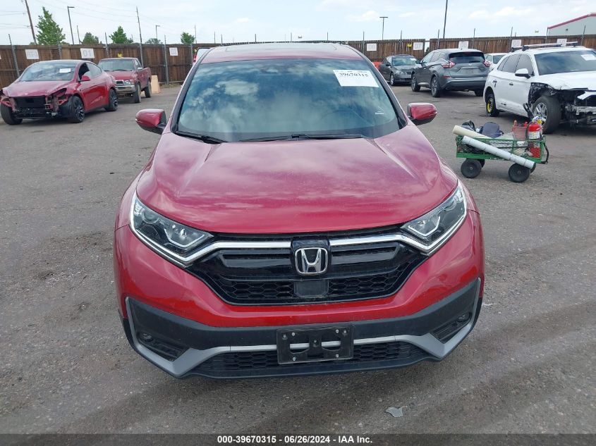 2022 Honda Cr-V Awd Ex VIN: 2HKRW2H55NH652446 Lot: 39670315