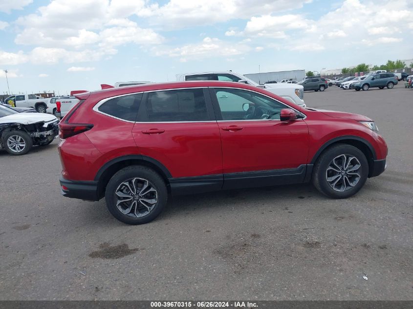 2022 Honda Cr-V Awd Ex VIN: 2HKRW2H55NH652446 Lot: 39670315