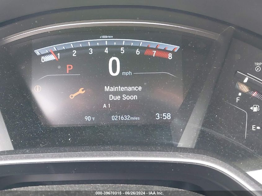 2022 Honda Cr-V Awd Ex VIN: 2HKRW2H55NH652446 Lot: 39670315