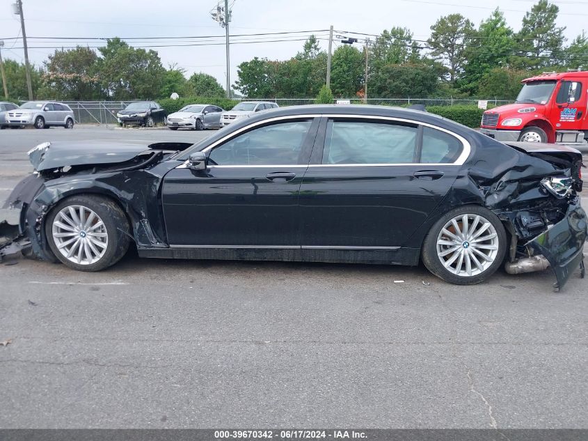 2017 BMW 740I VIN: WBA7E2C54HG739178 Lot: 39670342