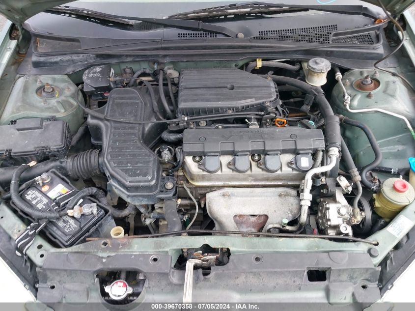 2004 Honda Civic Lx VIN: 2HGES16584H563034 Lot: 39670358