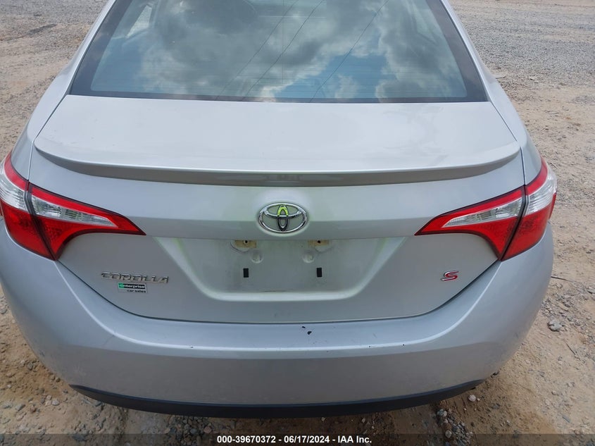 2016 Toyota Corolla S VIN: 5YFBURHE5GP489044 Lot: 39670372