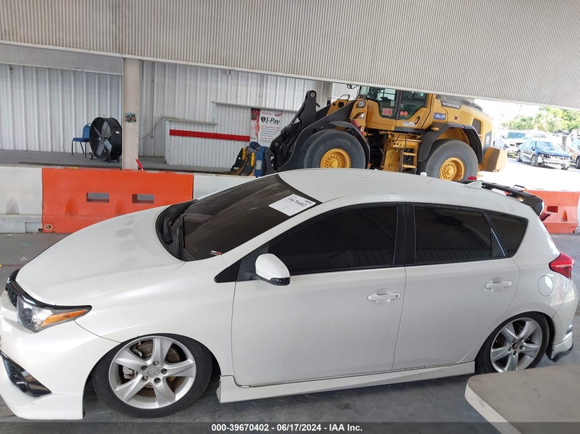 2017 Toyota Corolla Im VIN: JTNKARJE0HJ544374 Lot: 39670402