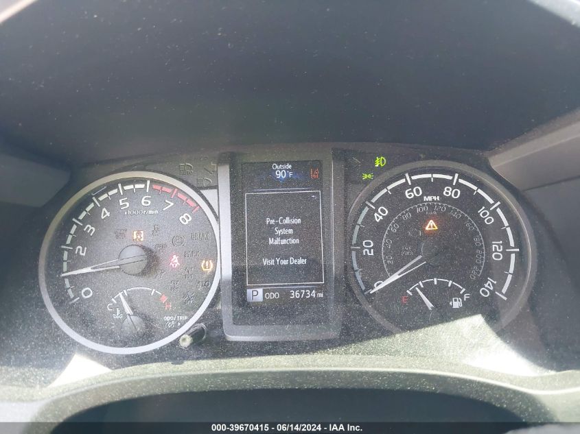 2019 Toyota Tacoma Trd Off Road VIN: 5TFDZ5BNXKX046121 Lot: 39670415