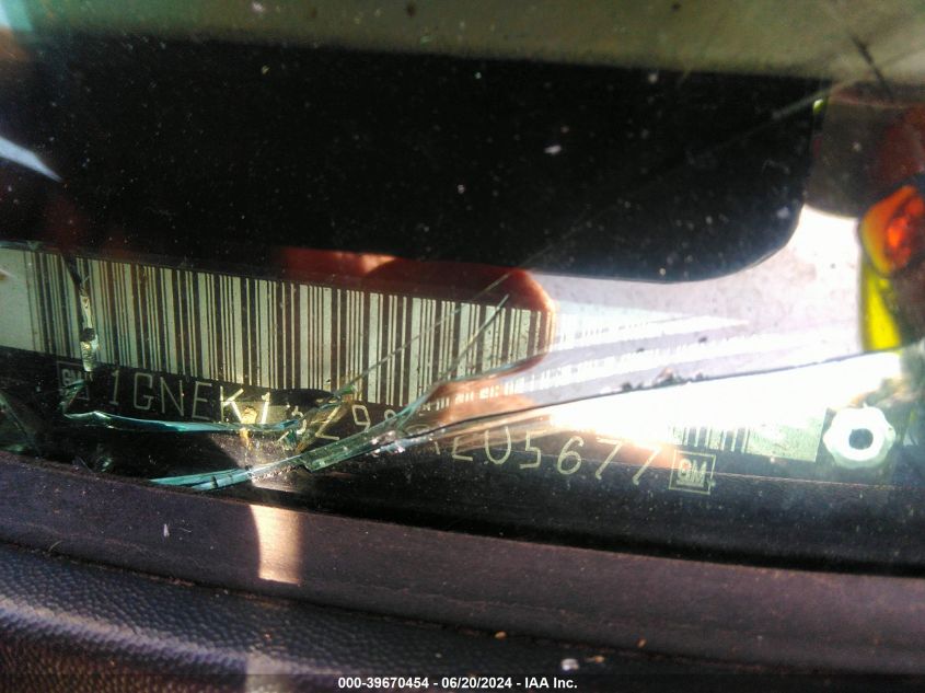 2003 Chevrolet Tahoe K1500 VIN: 1GNEK13Z93R205677 Lot: 39670454