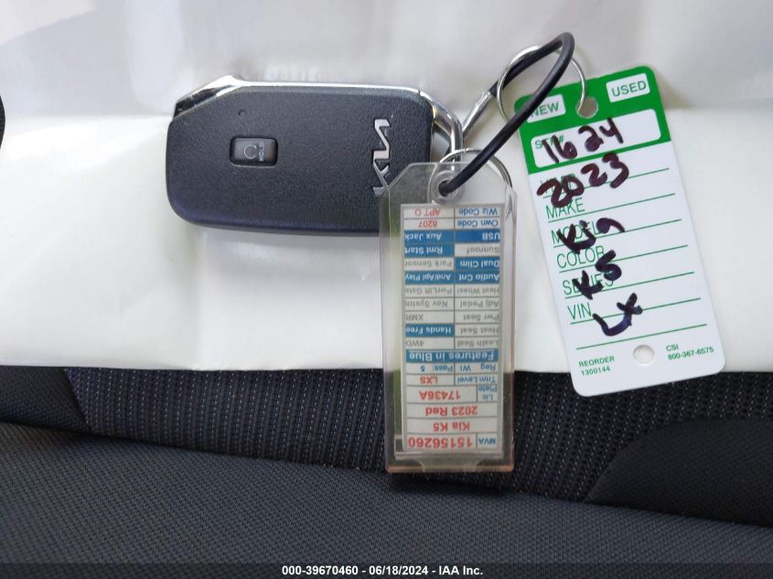 2023 Kia K5 Lxs VIN: 5XXG14J24PG219295 Lot: 39670460