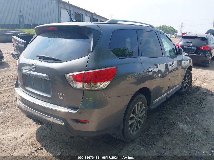 2016 Nissan Pathfinder Sl VIN: 5N1AR2MM0GC637087 Lot: 39670461