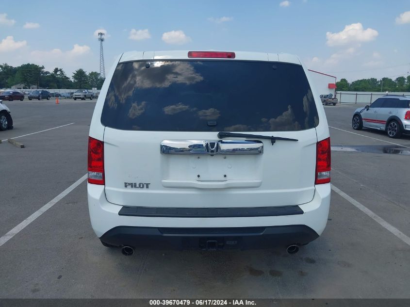 2013 Honda Pilot Ex-L VIN: 5FNYF3H54DB042651 Lot: 39670479