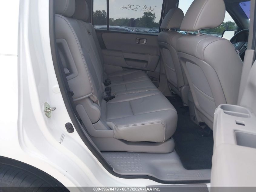 2013 Honda Pilot Ex-L VIN: 5FNYF3H54DB042651 Lot: 39670479