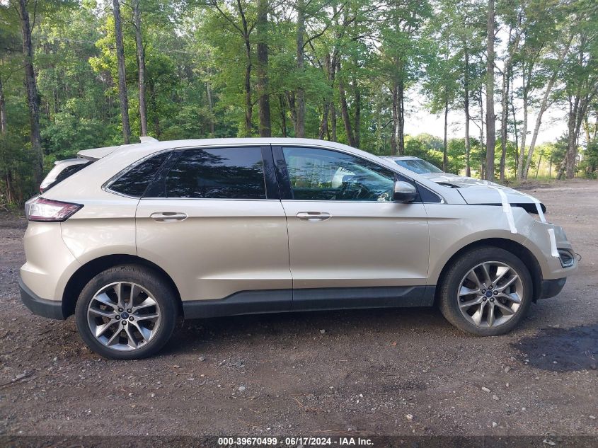 2017 Ford Edge Titanium VIN: 2FMPK4K98HBC25591 Lot: 39670499