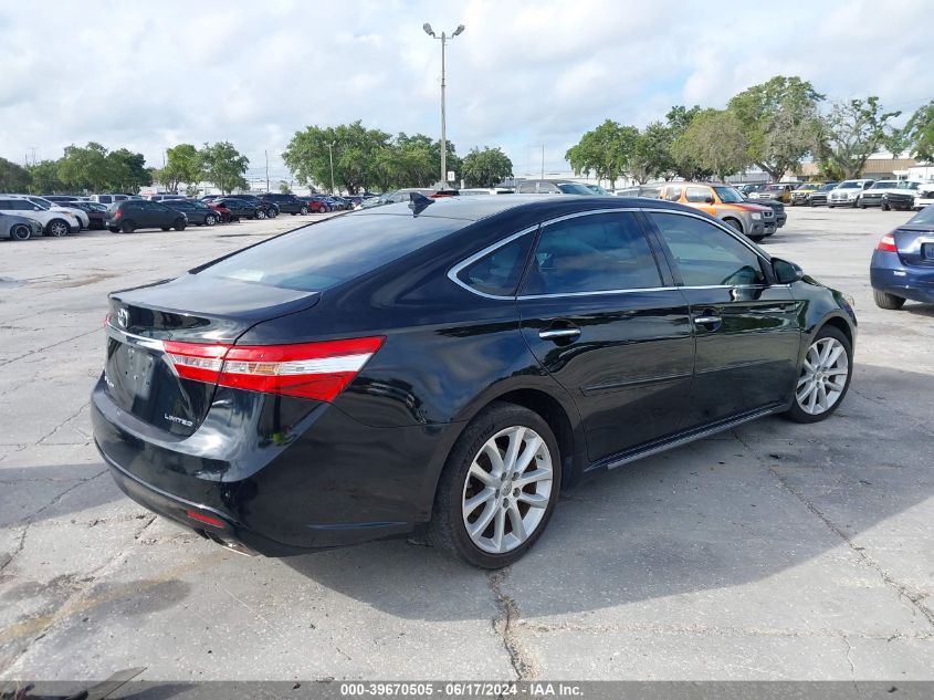 2014 Toyota Avalon Premium/Touring/Limited VIN: 4T1BK1EB4EU100617 Lot: 39670505