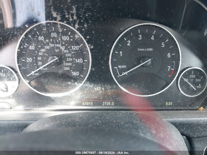 2015 BMW 328I xDrive VIN: WBA3B5G59FNS13897 Lot: 39670557