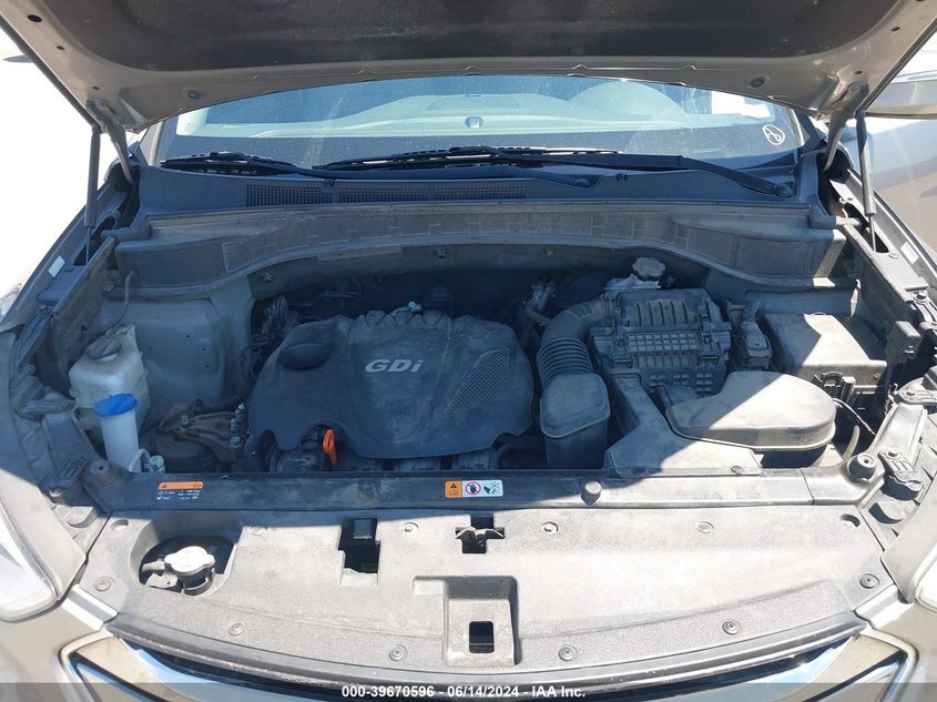 2013 Hyundai Santa Fe Sport VIN: 5XYZU3LB0DG003717 Lot: 39670596