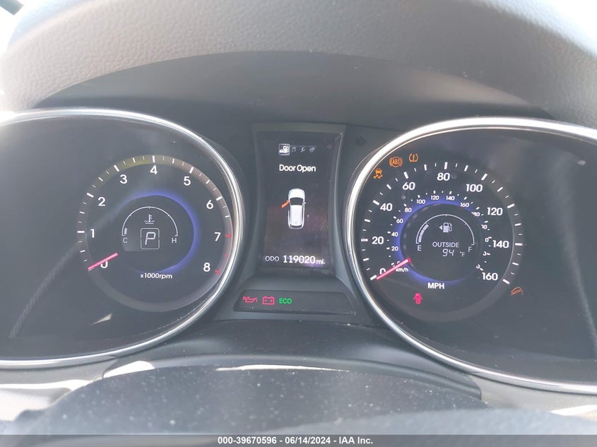 2013 Hyundai Santa Fe Sport VIN: 5XYZU3LB0DG003717 Lot: 39670596