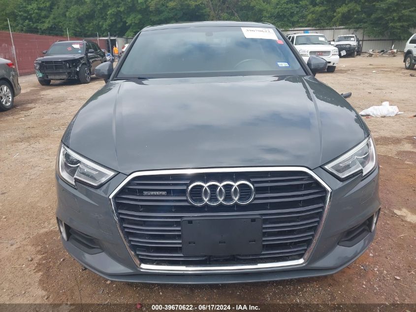 2018 Audi A3 2.0T Premium/2.0T Tech Premium VIN: WAUB8GFF7J1037786 Lot: 39670622