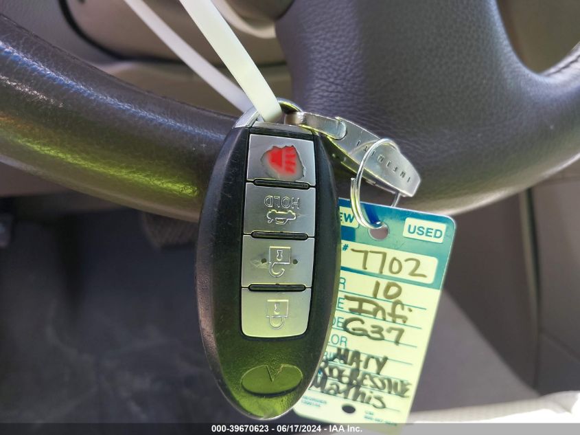 2010 Infiniti G37 Journey VIN: JN1CV6AP1AM401972 Lot: 39670623