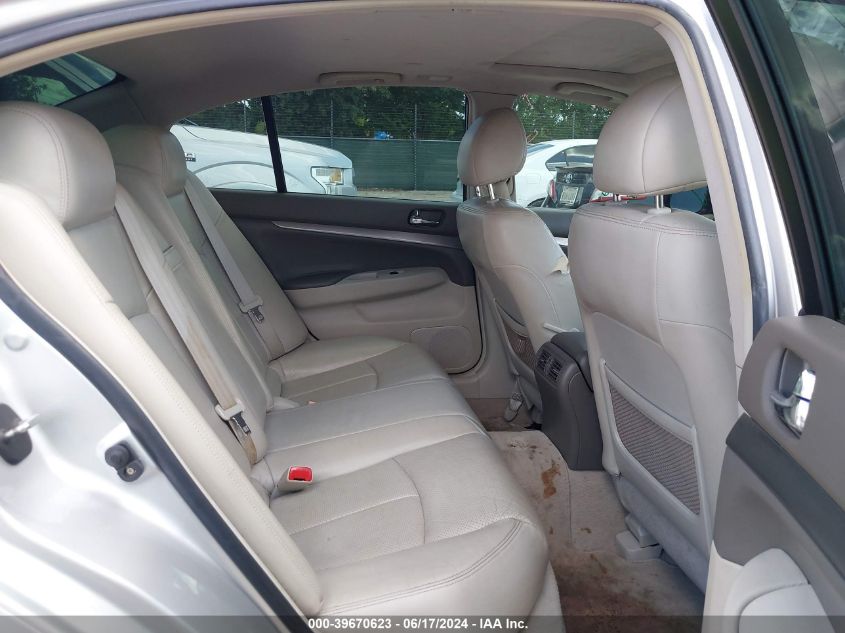 2010 Infiniti G37 Journey VIN: JN1CV6AP1AM401972 Lot: 39670623