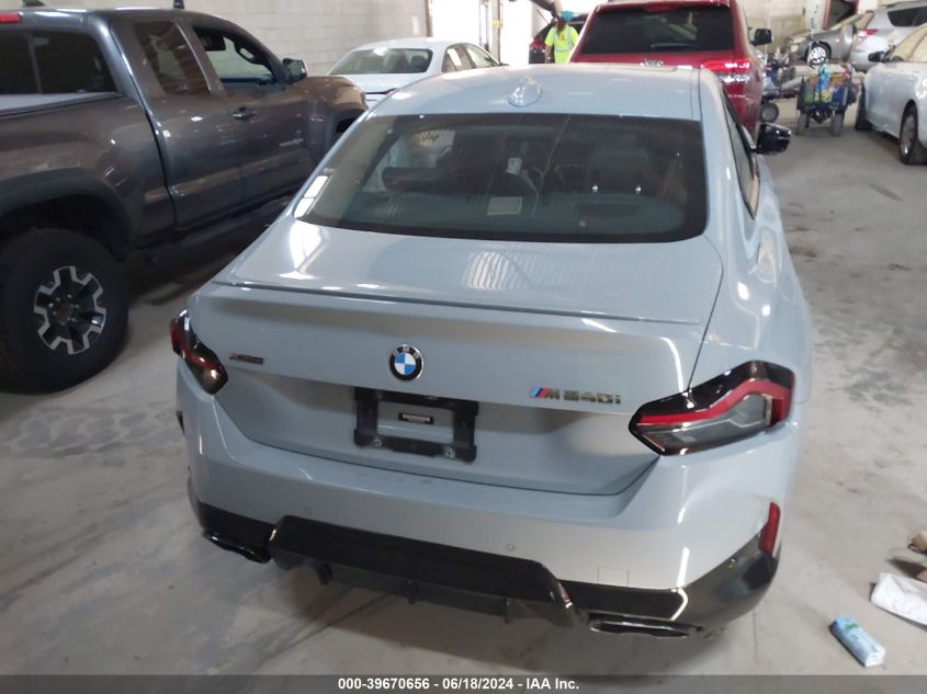 2022 BMW M240 I xDrive VIN: 3MW53CM06N8C60700 Lot: 39670656