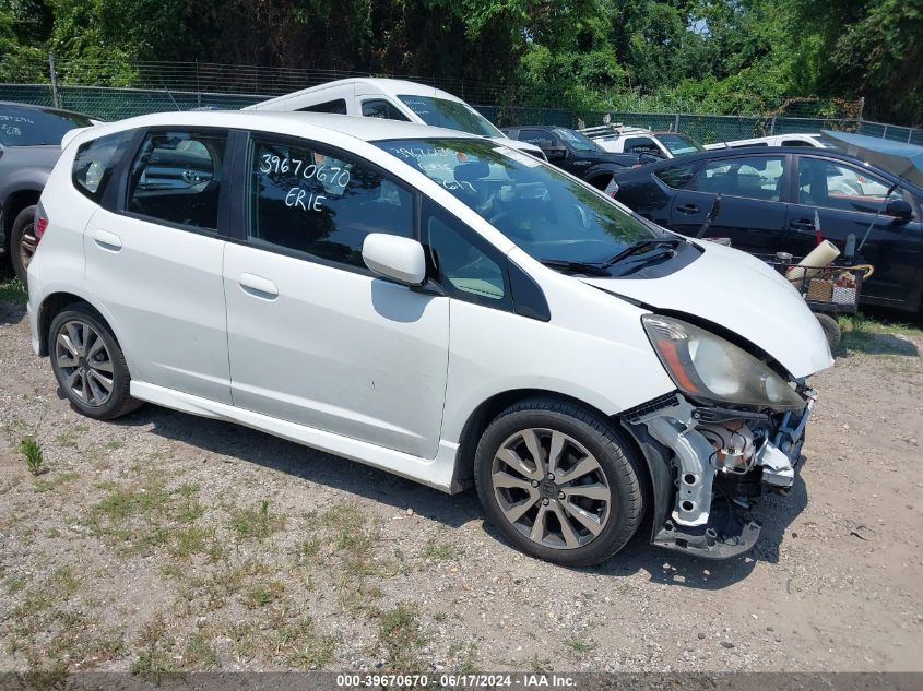 2013 Honda Fit Sport VIN: JHMGE8H51DC052206 Lot: 39670670