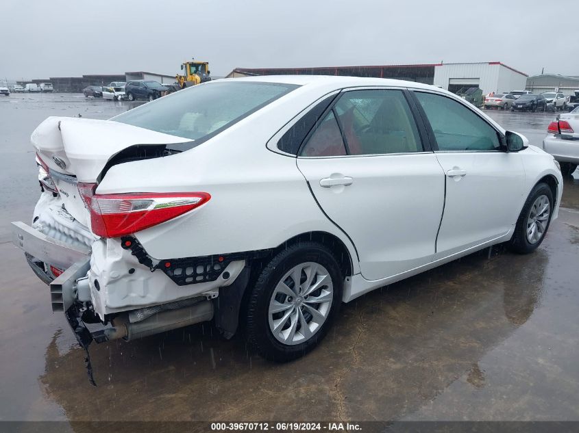 2016 Toyota Camry Le VIN: 4T4BF1FK0GR537719 Lot: 39670712