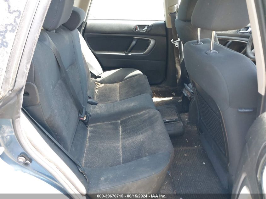 2008 Subaru Outback 2.5I VIN: 4S4BP61C986337884 Lot: 39670715