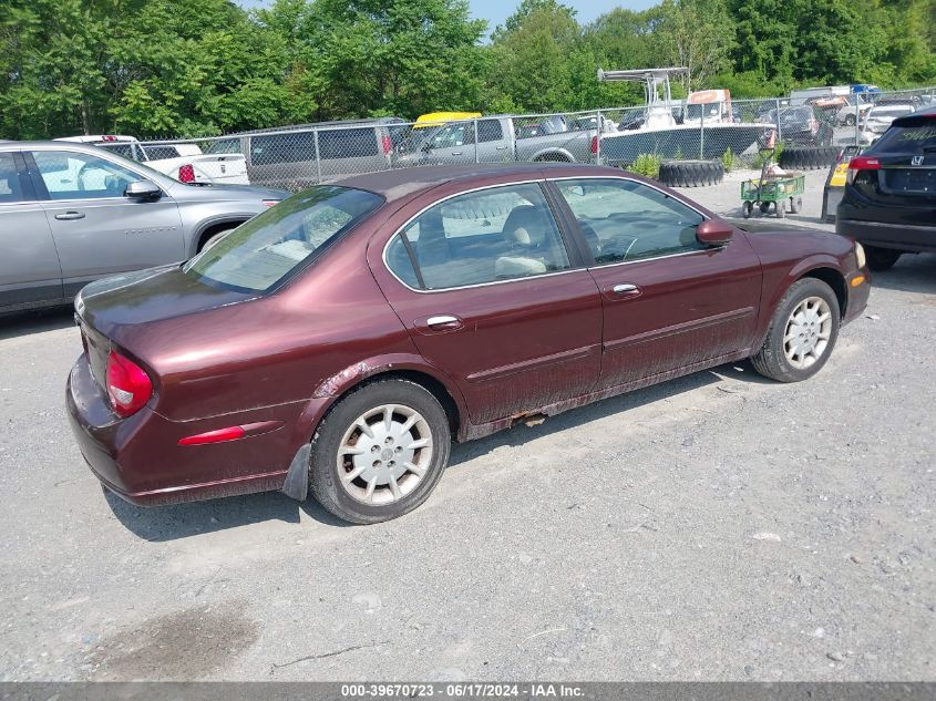 2000 Nissan Maxima Gle/Gxe/Se VIN: JN1CA31D5YT501525 Lot: 39670723