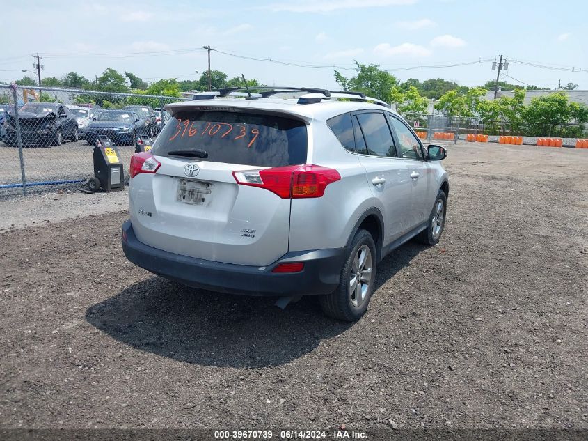 2015 Toyota Rav4 Xle VIN: JTMRFREV3FD152502 Lot: 39670739