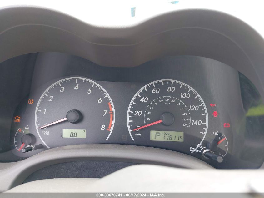 2010 Toyota Corolla Le VIN: 2T1BU4EE9AC315069 Lot: 39670741