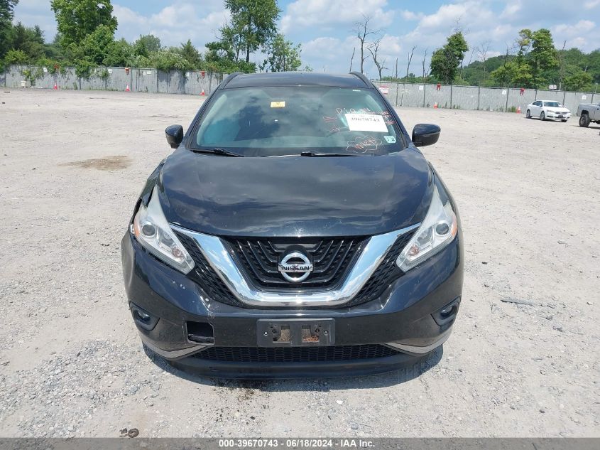 2017 Nissan Murano Sv VIN: 5N1AZ2MH6HN148637 Lot: 39670743